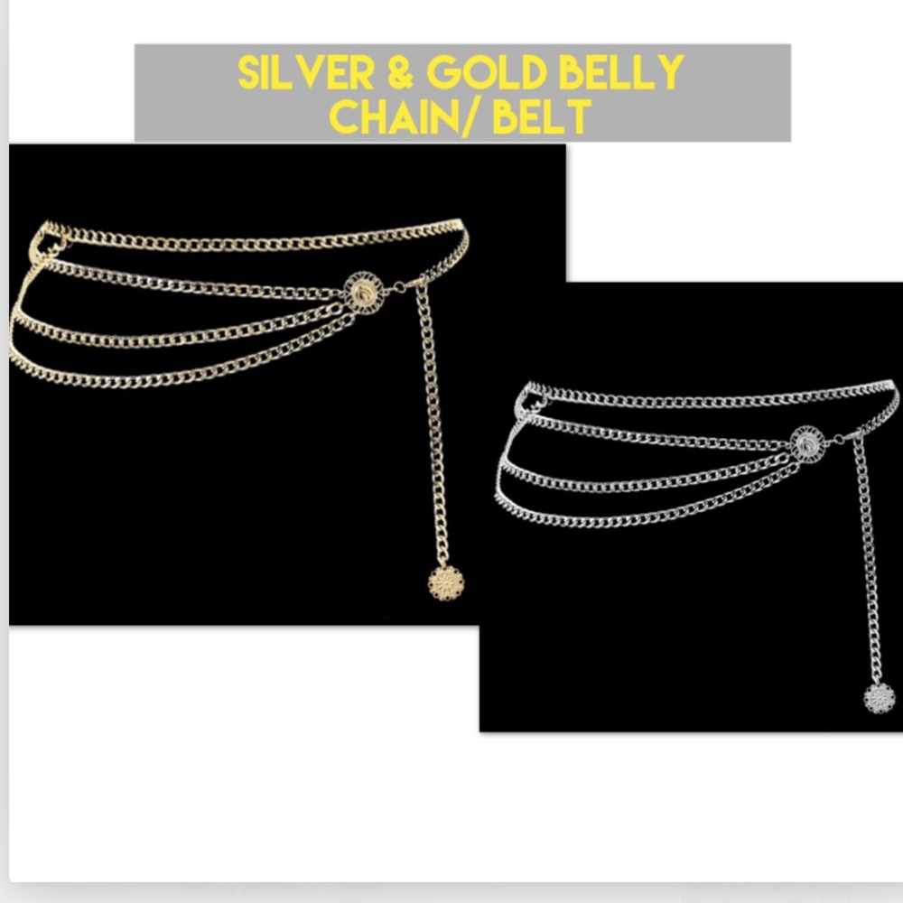 Vintage gold&silver multi layer waist chain *NWT*